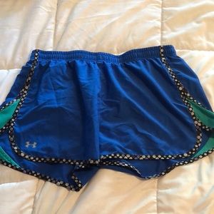 Women’s Under Armour multi-color running shorts